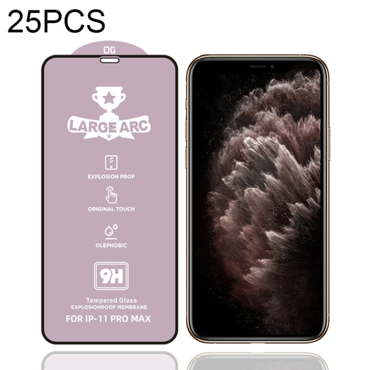 25 PCS 9H HD High Alumina Full Screen Tempered Glass Film, For iPhone 11 (25 PCS), For iPhone 11 Pro (25 PCS), For iPhone 11 Pro Max (25 PCS)