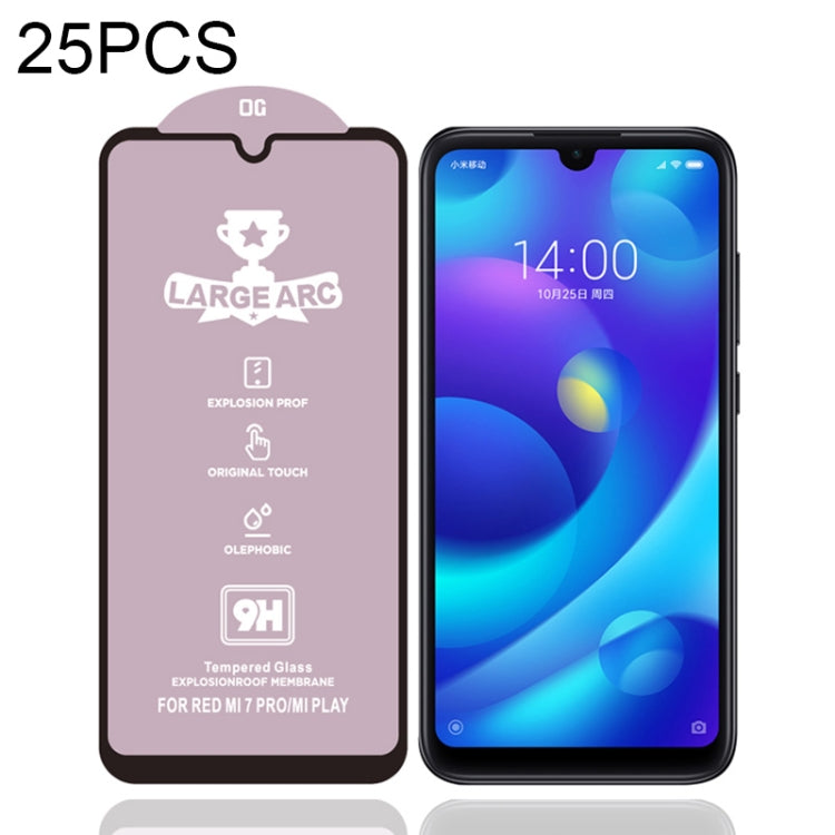 25 PCS 9H HD Large Arc High Alumina Full Screen Tempered Glass Film, For Xiaomi Redmi Note 8 Pro HD(25 PCS), for Xiaomi Redmi Note 8T(25 PCS), For Xiaomi Redmi S2 / Y2(25 PCS), For Xiaomi Redmi Y3(25 PCS), For Xiaomi Mi 6X(25 PCS), For Xiaomi Mi 8(25 P...