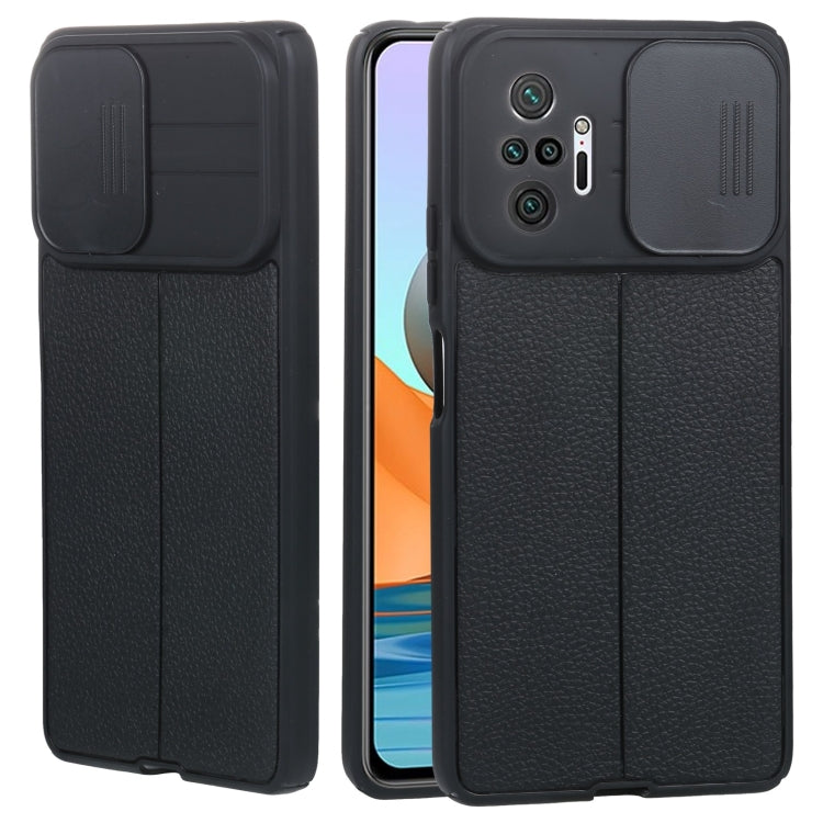 Litchi Texture Sliding Camshield TPU Protective Phone Case, For Xiaomi Poco X3, For Xiaomi Redmi 9, For Xiaomi Redmi 9A, For Xiaomi Redmi K40, For Xiaomi Redmi Note 8, For Xiaomi Redmi Note 8 Pro, For Xiaomi Redmi Note 9 4G / Redmi 9T
