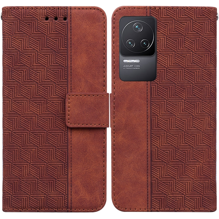 Geometric Embossed Leather Phone Case, For Xiaomi Redmi K50 / K50 Pro, For Xiaomi Redmi Note 7S / Note 7, For Xiaomi Redmi Note 8, For Xiaomi Redmi Note 8 Pro, For Xiaomi Redmi Note 8T, For Xiaomi Redmi Note 9 Pro / Note 9S