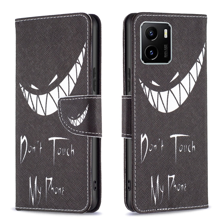 Colored Drawing Pattern Leather Phone Case, For vivo Y15s