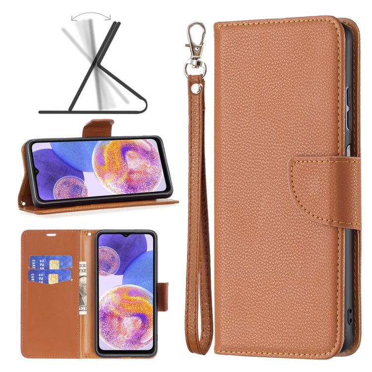 Litchi Texture Pure Color Leather Phone Case, For Xiaomi Redmi Note 11 Global, For Samsung Galaxy A23 5G