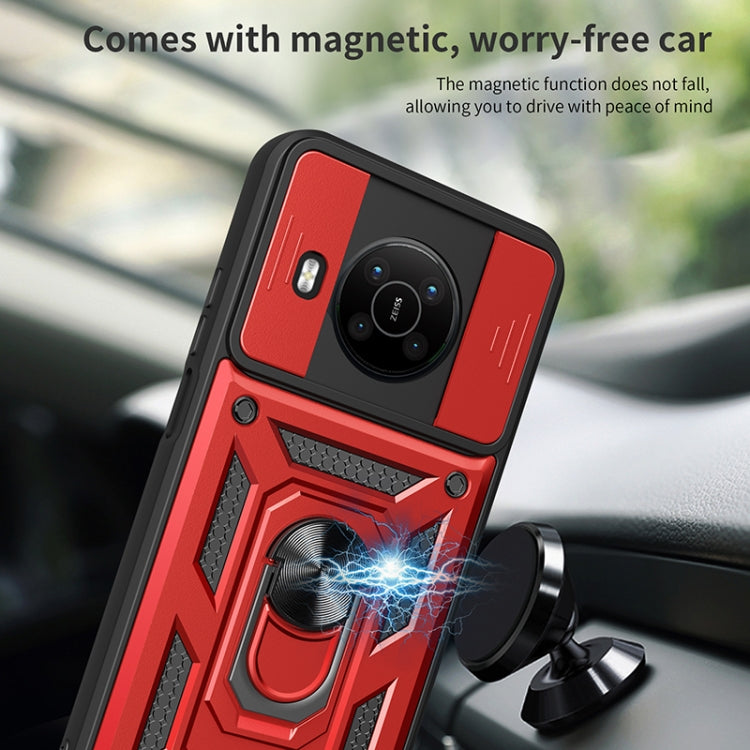 Sliding Camera Cover Design TPU + PC Protective Phone Case, For Nokia X100