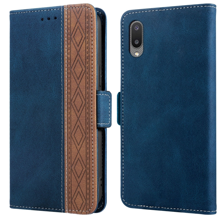 Stitching Side-Magnetic RFID Leather Phone Case, For Samsung Galaxy A02, For Samsung Galaxy A02s, For Samsung Galaxy A03s 166mm, For Samsung Galaxy A12 5G, For Samsung Galaxy A13 4G, For Samsung Galaxy A13 5G, For Samsung Galaxy A22 5G