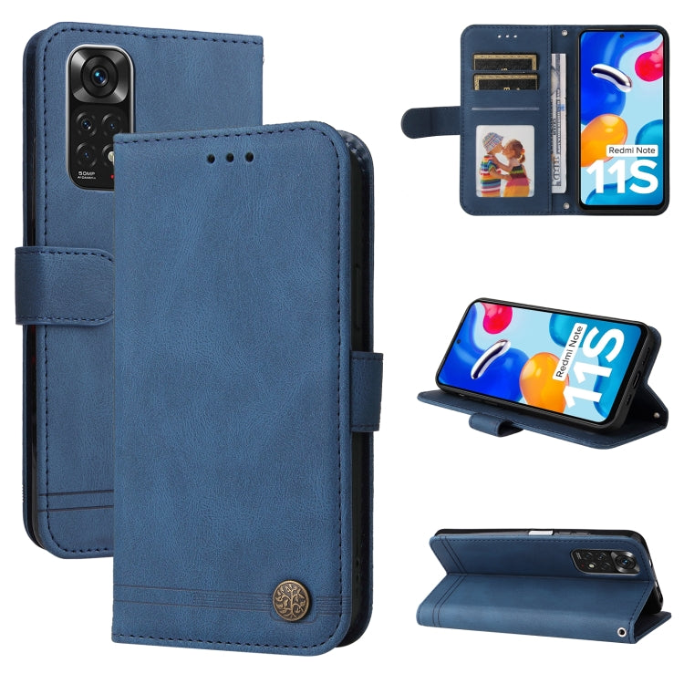 Skin Feel Life Tree Metal Button Horizontal Flip Leather Case, For Xiaomi Redmi Note 11 4G(Global), For Xiaomi Redmi Note 11 Pro 4G, For OPPO Realme 9i / A36 4G / A76 4G(Global), For OPPO Realme GT2 Pro, For OPPO Realme 9 Pro+