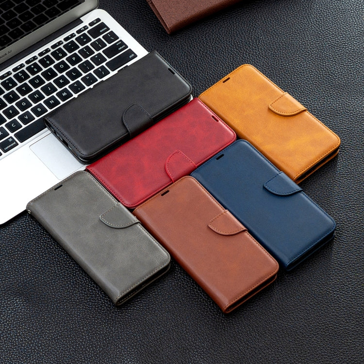 Lambskin Texture Pure Color Leather Phone Case, For Xiaomi 12 Pro