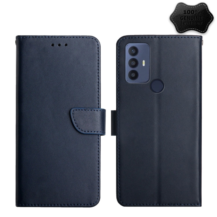 Genuine Leather Fingerprint-proof Flip Phone Case, For TCL 20 Pro 5G, For TCL 20 R 5G, For TCL 20 SE, For TCL 20L+, For TCL 10 SE, For TCL 30 SE, For TCL 205