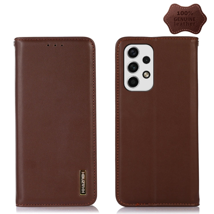 KHAZNEH Nappa Top Layer Cowhide Leather Phone Case, For Samsung Galaxy A23 4G, For Samsung Galaxy A33 5G, For Samsung Galaxy A53 5G, For Samsung Galaxy A73 5G
