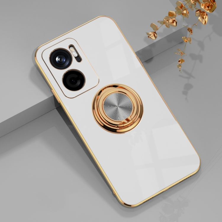 6D Electroplating Full Coverage Silicone Protective Case with Magnetic Ring Holder, For Google Pixel 7, For Google Pixel 7 Pro, For Sony Xperia 1 IV, For Sony Xperia 10 IV, For Sony Xperia ACE III, For Xiaomi Redmi Note 11E