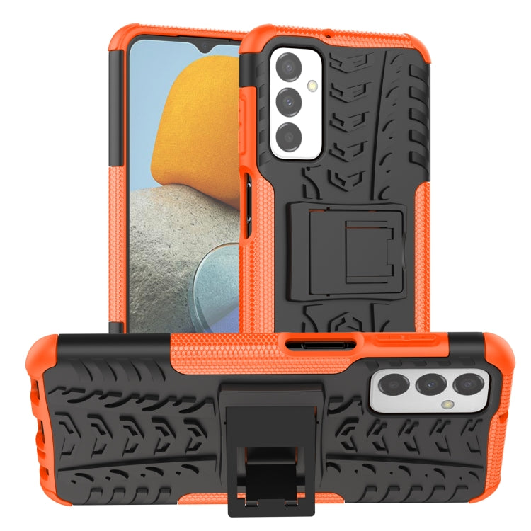 Tire Texture TPU + PC Phone Case with Holder, For OPPO Realme C21Y, For Motorola Moto G22/E32, For OPPO Realme C35, For Samsung Galaxy M23 / F23 5G