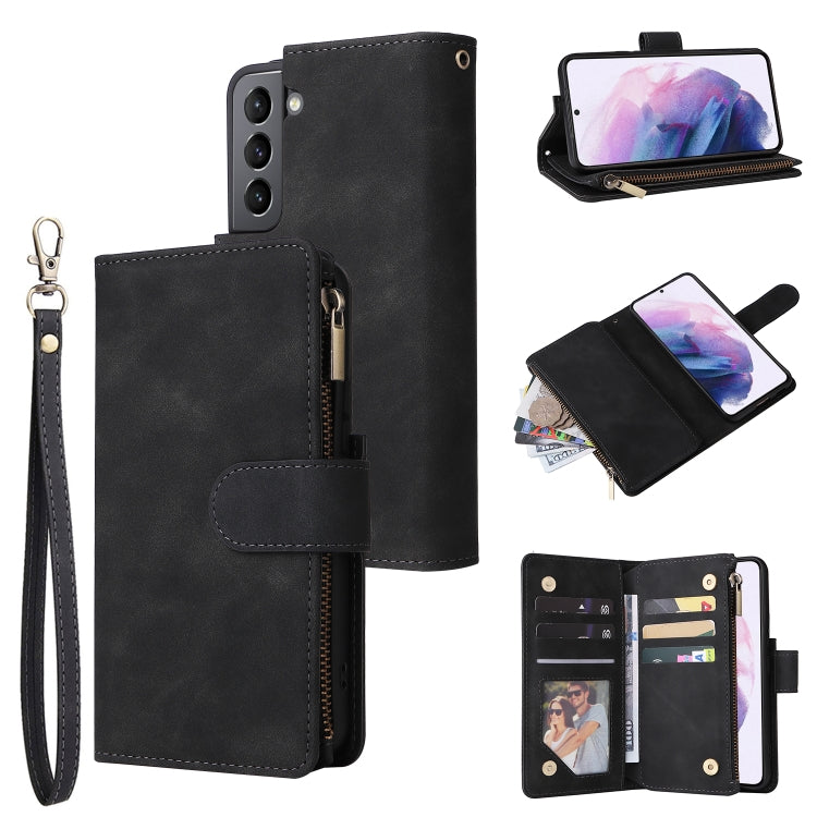 Multifunctional Frosted Zipper Wallet Leather Phone Case, For Samsung Galaxy S22+ 5G, For Samsung Galaxy A03s 166.5mm, For Samsung Galaxy A13 5G, For Samsung Galaxy A33 5G, For Samsung Galaxy A53 5G, For Xiaomi Redmi Note 11 Pro China