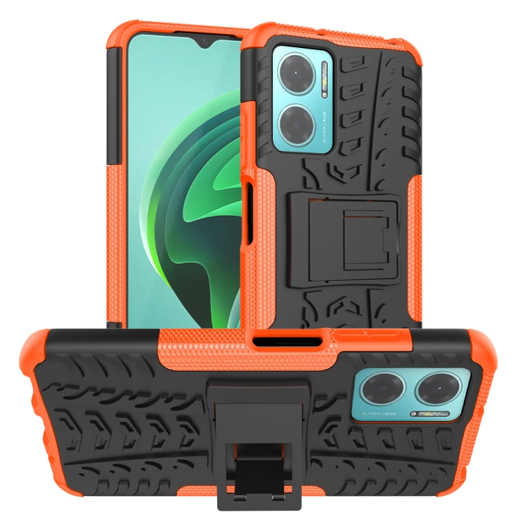 Tire Texture TPU + PC Phone Case with Holder, For Xiaomi Redmi 10C 4G global, For Motorola Moto G 5G 2022, For OPPO Realme 9i, For Xiaomi Redmi Note 11E 5G
