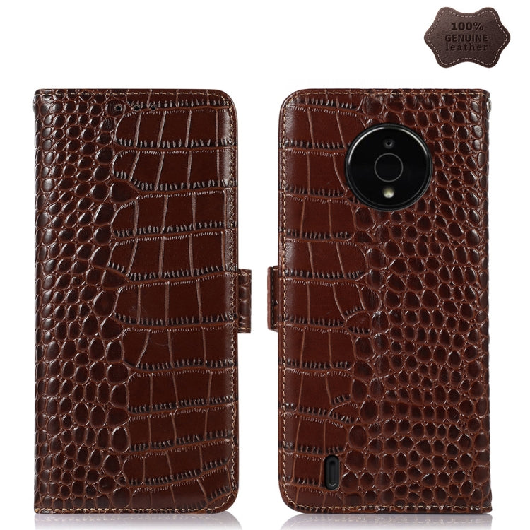 Crocodile Top Layer Cowhide Leather Phone Case, For Motorola Edge 30 5G, For Motorola Moto G Stylus 5G 2022, For Nokia C2 2nd Edition, For Nokia C21 Plus, For Nokia C21, For Nokia C200