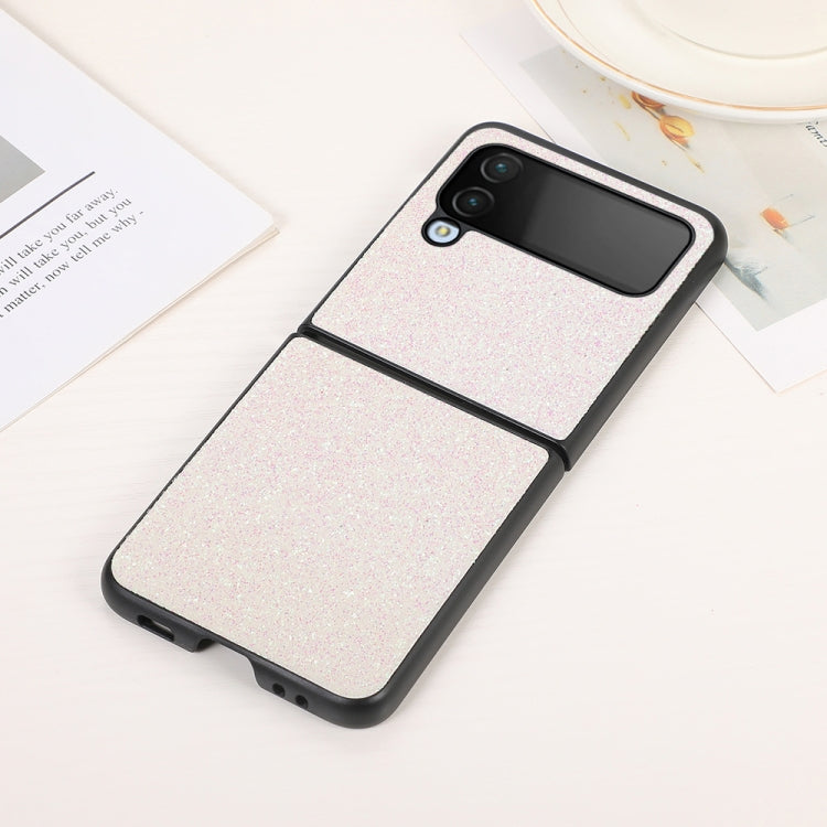 Glitter Powder PU Phone Case, For Samsung Galaxy Z Flip4