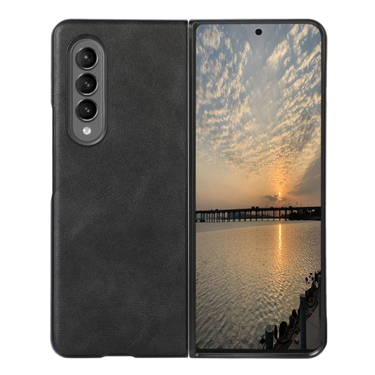Cowhide Texture PU Phone Case, For Samsung Galaxy Z Fold4
