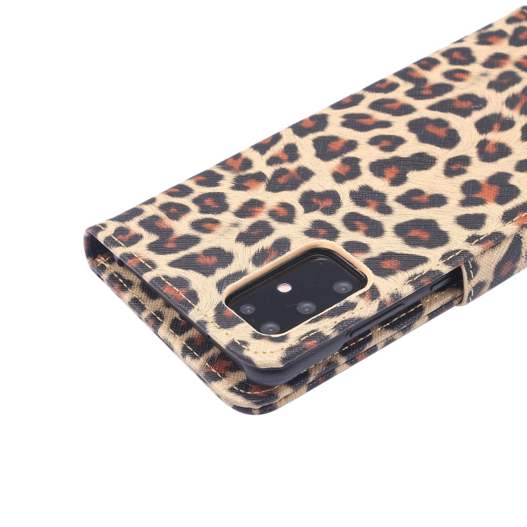 Leopard Pattern Horizontal Flip Leather Case with Holder & Card Slots, For Galaxy S20