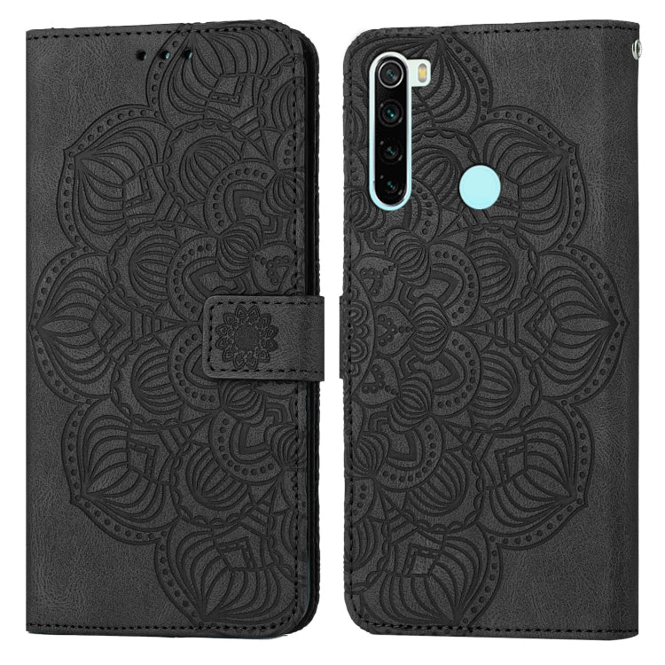 Mandala Embossed Flip Leather Phone Case, For Xiaomi Redmi Note 8T, For Xiaomi Redmi Note 9, For Xiaomi Redmi Note 9 Pro, For Xiaomi Redmi Note 9T, For Xiaomi Redmi Note 10, For Xiaomi Redmi Note 10 5G, For Xiaomi Redmi Note 10 Pro 4G