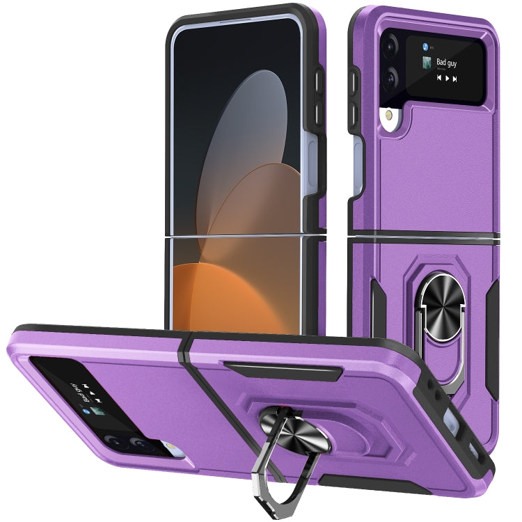 Pioneer Armor PC + TPU Phone Case with Holder, For Samsung Galaxy Z Flip4