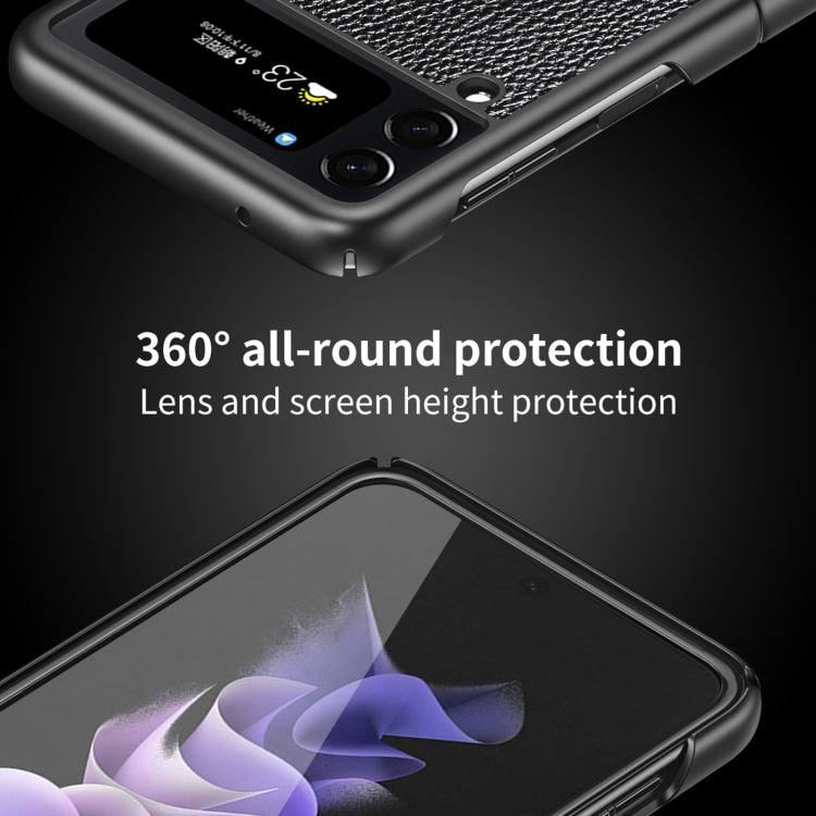 Litchi Texture All Inclusive Shockproof Protective Phone Case, For Samsung Galaxy Z Flip4