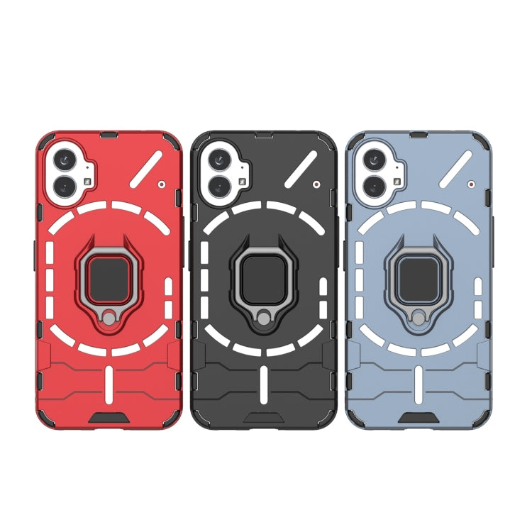PC + TPU Shockproof Protective Phone Case with Magnetic Ring Holder, For Nothing Phone 1