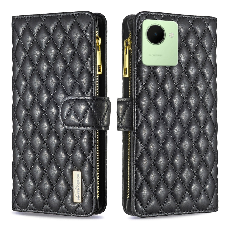 Diamond Lattice Zipper Wallet Leather Flip Phone Case, For Motorola Moto G42 4G, For Motorola Moto G62, For Nothing Phone 1, For OPPO A57 4G, For Realme C30