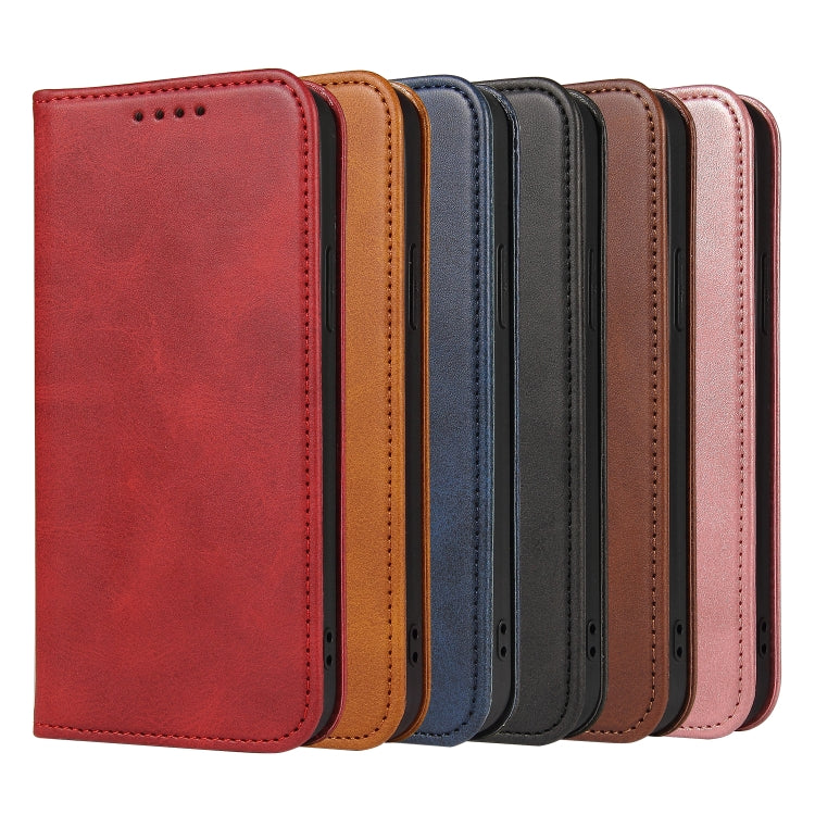 Calf Texture Magnetic Flip Leather Phone Case, For Samsung Galaxy A03s, For Samsung Galaxy A13 5G, For Samsung Galaxy A22 5G, For Samsung Galaxy A33 5G, For Samsung Galaxy A82 5G, For Samsung Galaxy S22+ 5G, For Samsung Galaxy S22 Ultra 5G