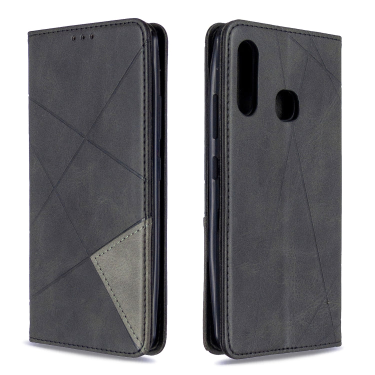 Rhombus Texture Horizontal Flip Magnetic Leather Case with Holder & Card Slots & Wallet, For Samsung Galaxy A41, For Samsung Galaxy A70e, For Galaxy A41, For Galaxy A70e