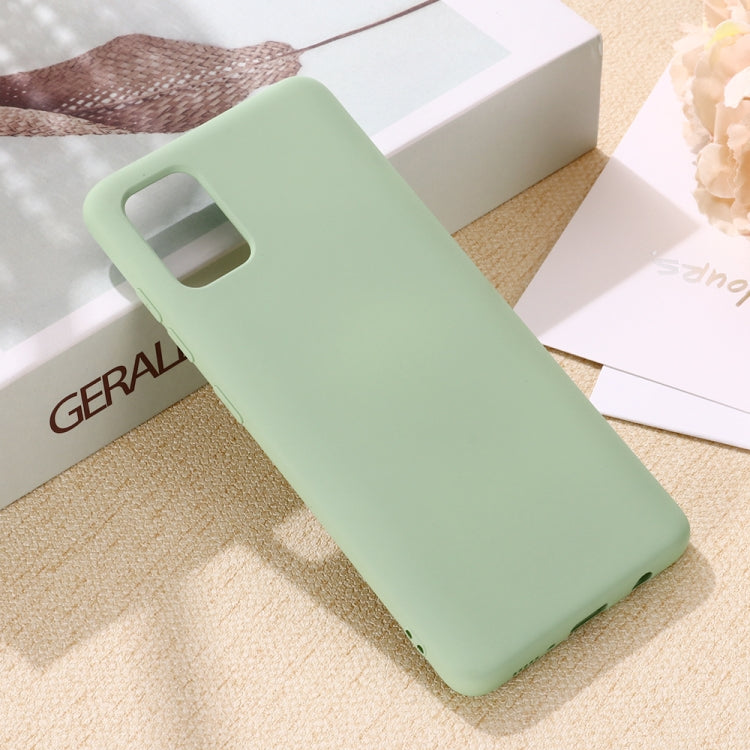 Solid Color Liquid Silicone Anti-fall Full Coverage Mobile Phone Protective Case, For Galaxy A41