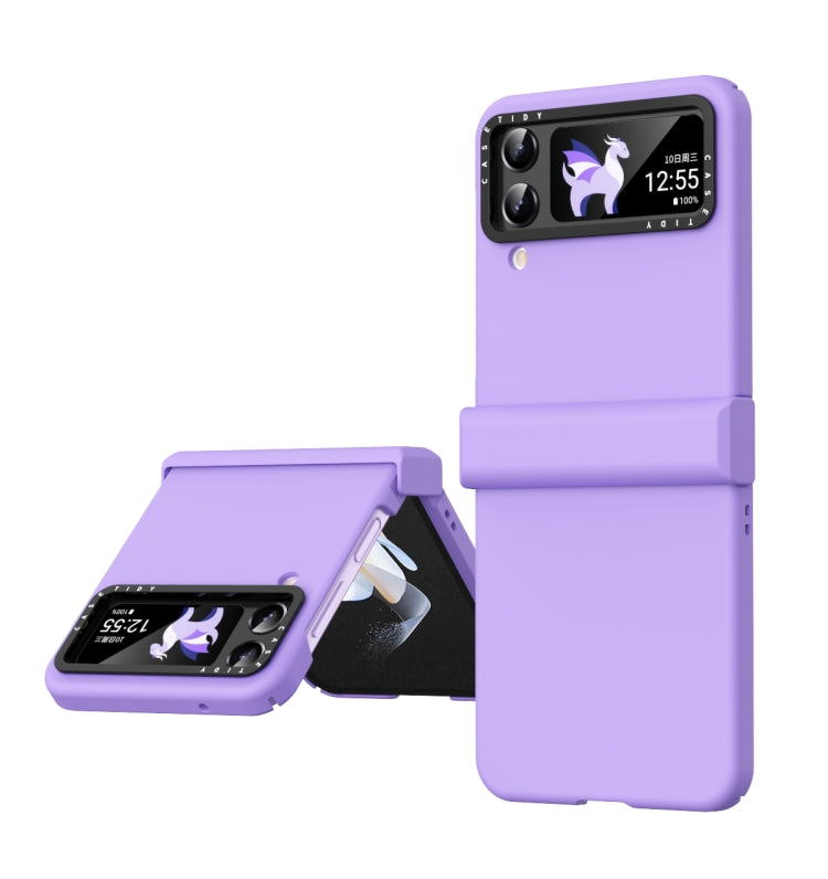 Skin Feel Macaron Three-piece Set Phone Case, For Samsung Galaxy Z Flip4