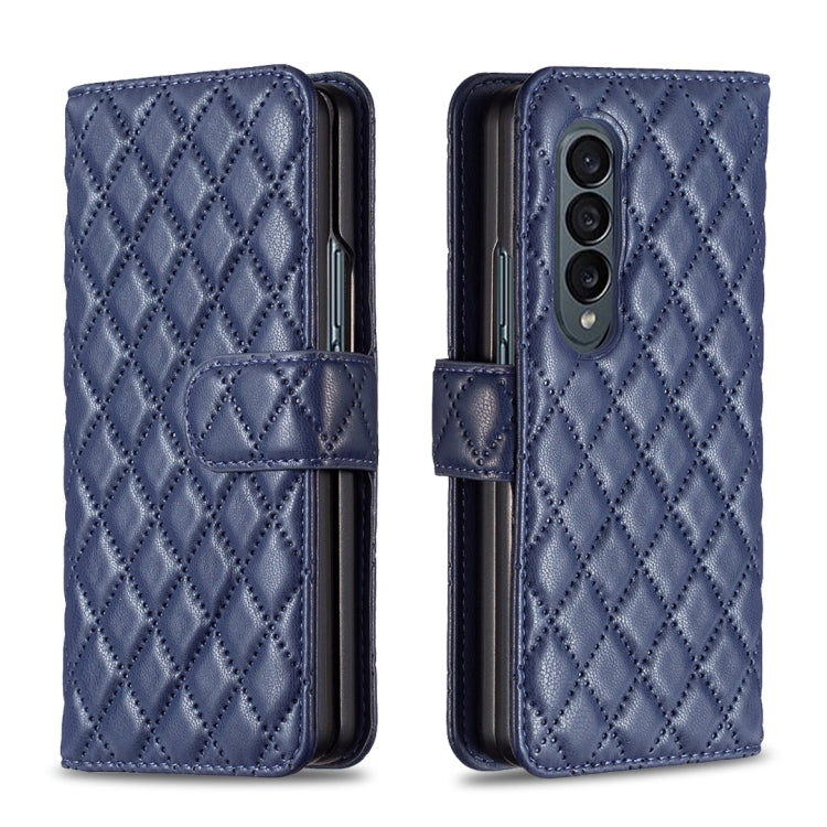 Diamond Lattice Wallet Leather Flip Phone Case, For Samsung Galaxy Z Fold4