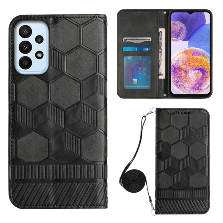 Crossbody Football Texture Magnetic PU Phone Case, For Samsung Galaxy A23 5G, For Samsung Galaxy A33 5G, For Samsung Galaxy A53 5G, For Samsung Galaxy A73 5G, For Samsung Galaxy S20 FE, For Samsung Galaxy S21 5G, For Samsung Galaxy S21 FE 5G