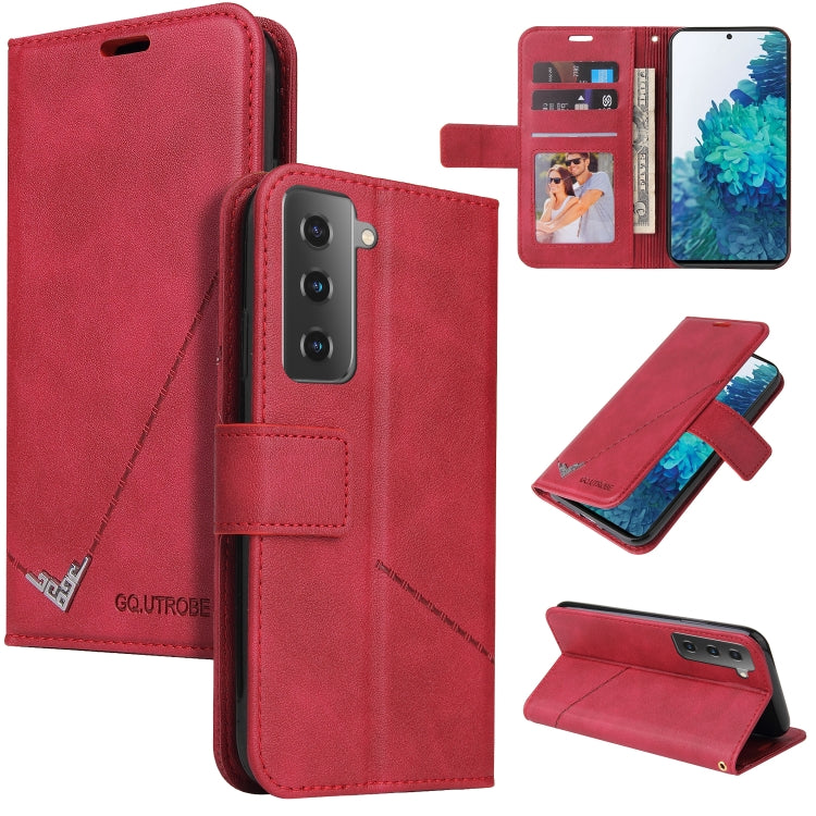 GQUTROBE Right Angle Leather Phone Case, For Samsung Galaxy S21 5G, For Samsung Galaxy S21+ 5G, For Samsung Galaxy S21 Ultra 5G, For Samsung Galaxy S22 5G, For Samsung Galaxy S22+ 5G, For Samsung Galaxy S22 Ultra 5G, For Samsung Galaxy S20