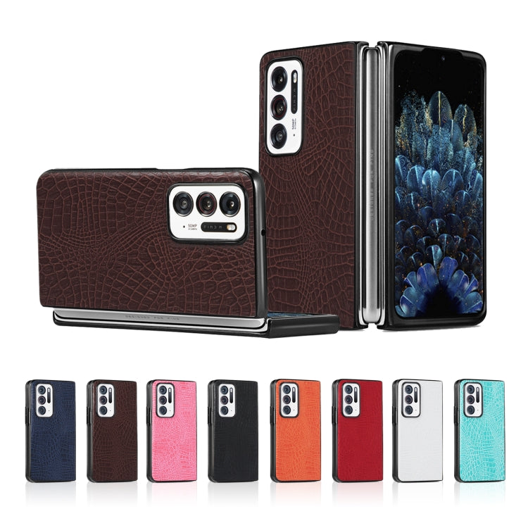 Shockproof Crocodile Texture PC + PU Case, For OPPO Find N, For vivo X Fold, For Huawei P50 Pocket, For Honor Magic V, For Sony Xperia 1 IV, For Sony Xperia 10 IV