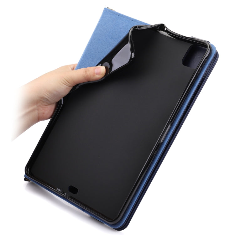 Envelope Horizontal Flip PU Leather Case with Card Slots & Pen Slots & Holder & Wallet & Photo Frame & Shoulder Strap, For iPad Pro 11 2021 / 2020, For iPad Pro 12.9 2021 / 2020