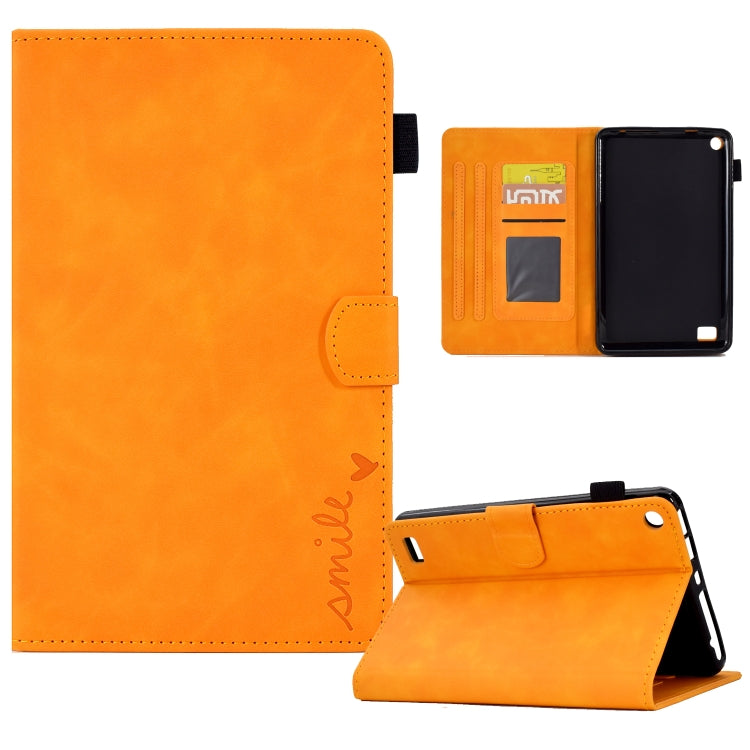 Embossed Smile Flip Tablet Leather Case, For Amazon Kindle Fire 7 2022, For Amazon Kindle Fire HD 8 2020, For Amazon Kindle Fire HD 10 2021, For Amazon Kindle Paperwhite 5, For Amazon Kindle Paperwhite 4/3/2/1, For Amazon Kindle Fire 7 2019/2017/2015