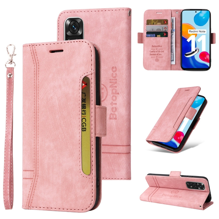 BETOPNICE Dual-side Buckle Leather Phone Case, For Xiaomi Redmi Note 11 4G, For Xiaomi Redmi Note 11 Pro 5G / 4G, For Xiaomi Redmi 9A, For Xiaomi 12 Lite, For Xiaomi 12, For Xiaomi 12 Pro, For Xiaomi Poco M3 / Redmi 9T, For Xiaomi Poco M4 Pro 4G
