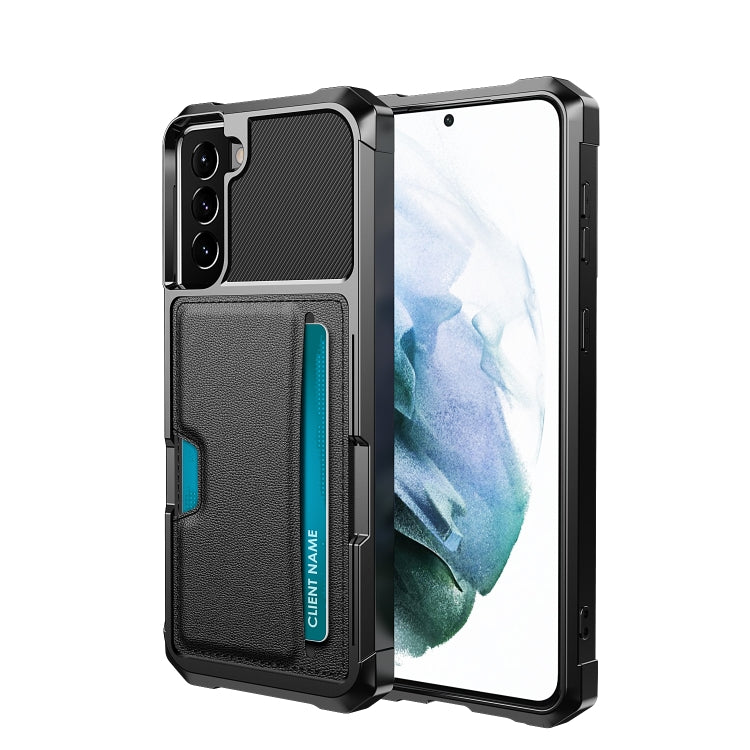 ZM02 Card Slot Holder Phone Case, For Samsung Galaxy S22 5G, For Samsung Galaxy S22+ 5G, For Samsung Galaxy S22 Ultra 5G, For Samsung Galaxy S21 5G, For Samsung Galaxy S21 FE 5G, For Samsung Galaxy S21+ 5G, For Samsung Galaxy S21 Ultra 5G