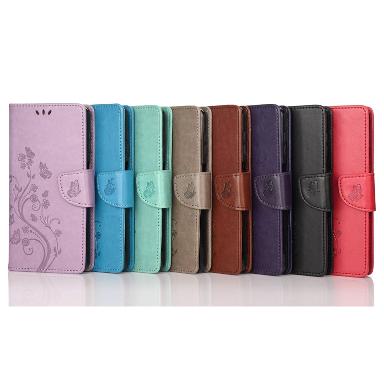 Butterfly Flower Pattern Flip Leather Phone Case, For Motorola Moto G42, For OnePlus 10T, For Samsung Galaxy A04, For Asus Zenfone 9