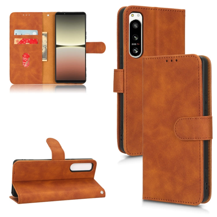 Skin Feel Magnetic Flip Leather Phone Case, For Realme V23 5G / OPPO A57 5G, For vivo Y22s / Y35, For Cubot X50, For Motorola Edge 30 Lite / 30 Neo, For Samsung Galaxy A23e 5G / A23 5G / A23s JP Version, For Sony Xperia 5 IV