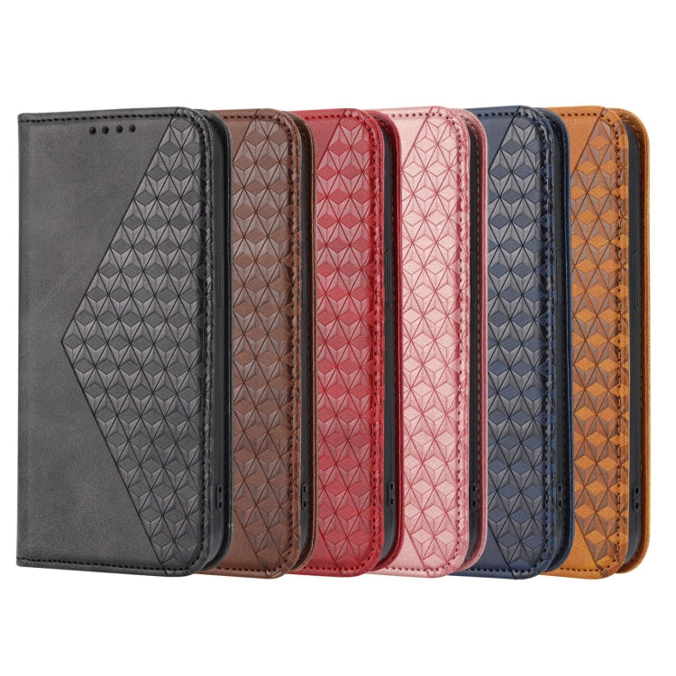 Cubic Grid Calf Texture Magnetic Closure Leather Phone Case, For OPPO A57 2022, For Sony Xperia 1 IV, For Sony Xperia 10 IV, For Google Pixel 6, For Google Pixel 6 Pro, For Google Pixel 6a, For Google Pixel 7, For Google Pixel 7 Pro