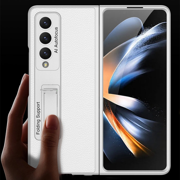 GKK Ultra-thin Plain Leather Full Phone Case with Stand, For Samsung Galaxy Z Fold4