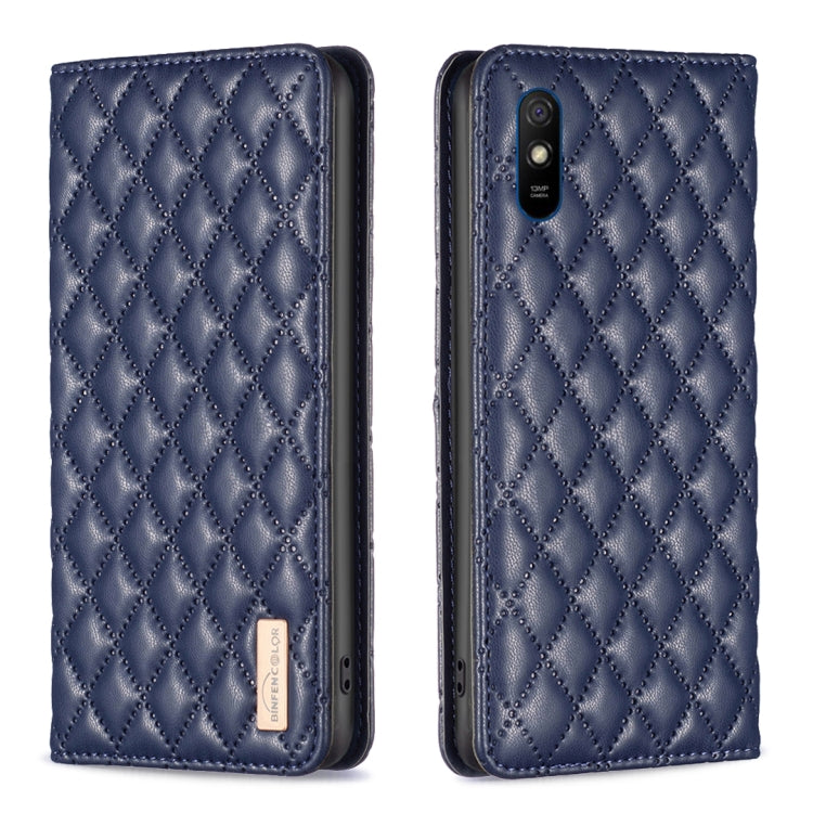 Diamond Lattice Magnetic Leather Flip Phone Case, For Xiaomi Redmi 9A, For Xiaomi Redmi 9C / 10A / Poco C31, For Xiaomi Redmi 9, For Xiaomi Redmi 10 5G / Note 11E, For Xiaomi Redmi 10 2022 / Note 11 4G, For Xiaomi Redmi 10C, For Xiaomi Redmi A1 / A1+