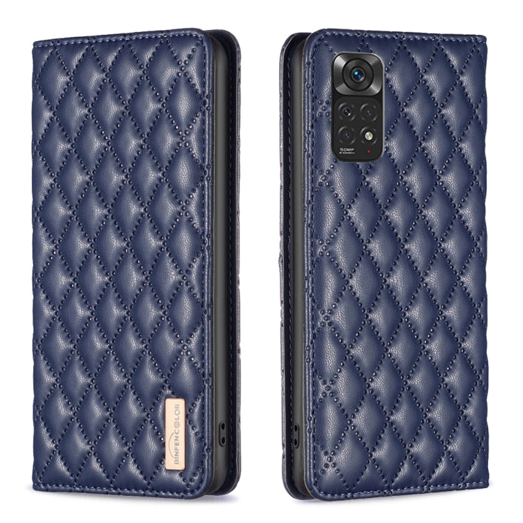 Diamond Lattice Magnetic Leather Flip Phone Case, For Xiaomi Redmi Note 11 / 11S, For Xiaomi Redmi Note 11 Pro 5G, For Xiaomi Redmi Note 9 Pro Max, For Xiaomi Redmi Note 10 4G / 10S, For Xiaomi Redmi Note 10 Pro / 10 Pro Max, For Xiaomi Mi 11 Lite