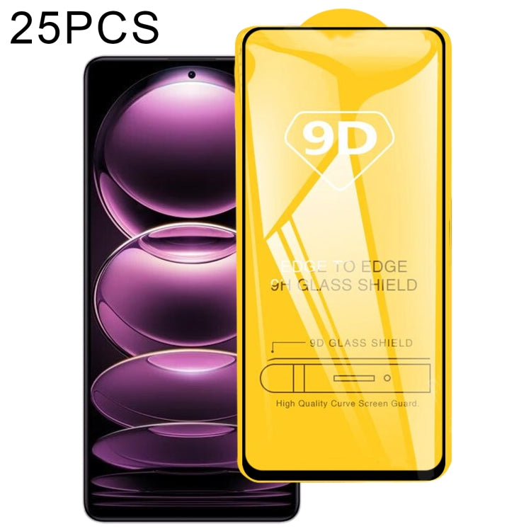 25pcs 9D Full Glue Full Screen Tempered Glass Film, For Xiaomi Redmi Note 12 China / Note 12 Global (25 PCS), For Xiaomi Redmi Note 12 Pro / 12 Pro+ / 12 Explorer / Note 12 Pro Speed (25 PCS)