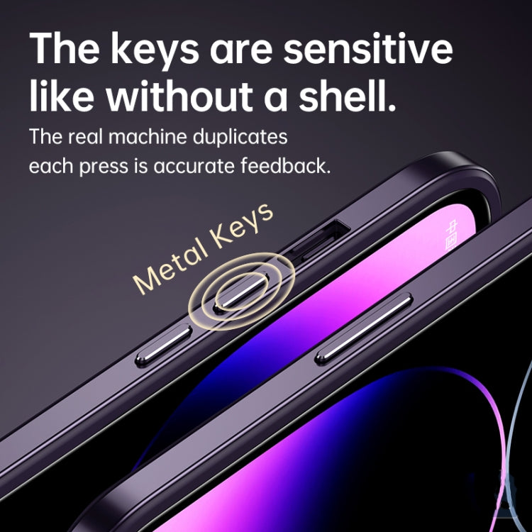 SULADA Metal Frame + Nano Glass + TPU Phone Case, For iPhone 14, For iPhone 14 Plus, For iPhone 14 Pro, For iPhone 14 Pro Max