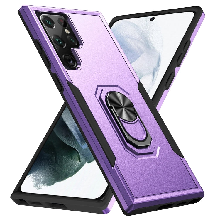 Pioneer Armor PC + TPU Holder Phone Case, For Samsung Galaxy S23 5G, For Samsung Galaxy S23+ 5G, For Samsung Galaxy S23 Ultra 5G