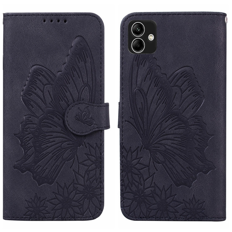 Retro Skin Feel Butterflies Embossing Horizontal Flip Leather Phone Case, For Samsung Galaxy A04, For Samsung Galaxy A14 5G, For Samsung Galaxy A23E, For Samsung Galaxy S23 5G, For Samsung Galaxy S23+ 5G, For Samsung Galaxy S23 Ultra 5G, For OPPO A17