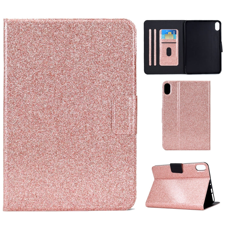 Varnish Glitter Powder Smart Leather Tablet Case, For iPad 10th Gen 10.9 2022