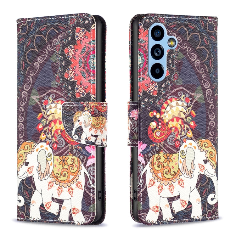 Colored Drawing Pattern Leather Phone Case, For Samsung Galaxy A54 5G