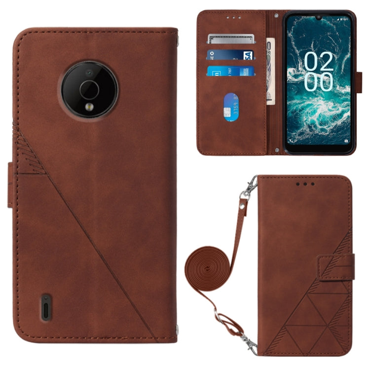 Crossbody 3D Embossed Flip Leather Phone Case, For Infinix Smart 6 Plus X6823, For Motorola Moto E22 4G / E22i 4G, For Motorola Moto Edge 30 Pro / Edge+ 2022, For Nokia C2 2ND Edition, For Nokia C21, For Nokia C21 Plus, For Nokia C100, For Nokia C200